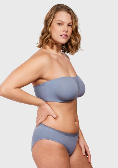 Fiery Unlined Seamless Comfort Underwire Plus Size Bandeau Strapless Bra