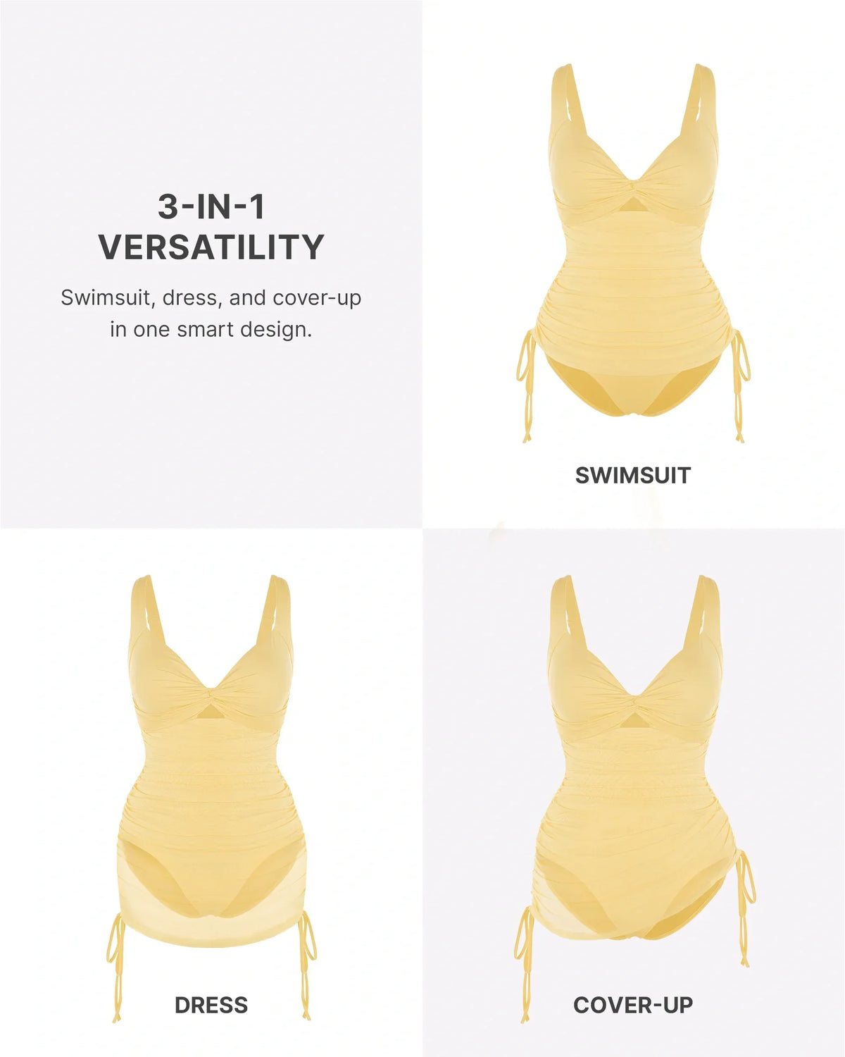 Smart Sculpt™ All-In-One Mesh Wrap Shaping Swimsuit