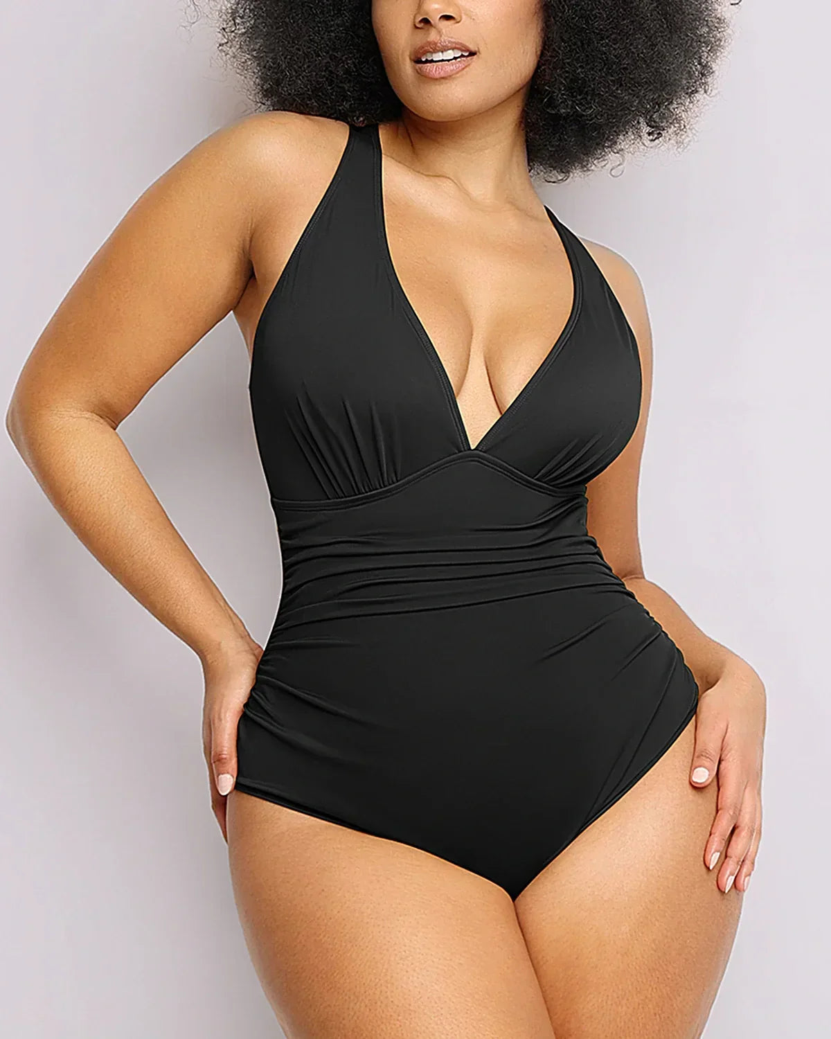 Smart Sculpt™ Plunge Cutout Swimsuit