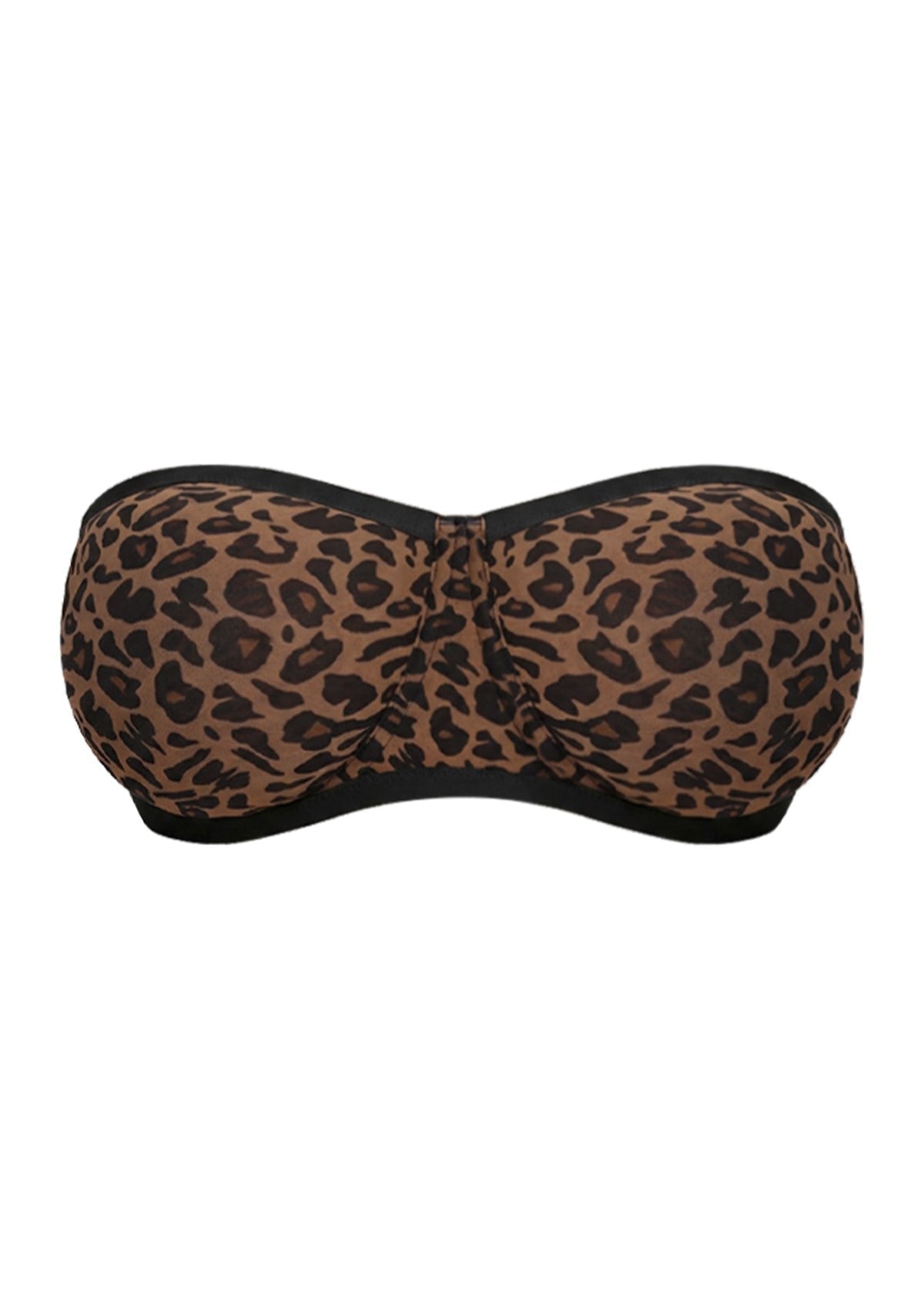 Leopard Unlined Strapless Minimizer Bra