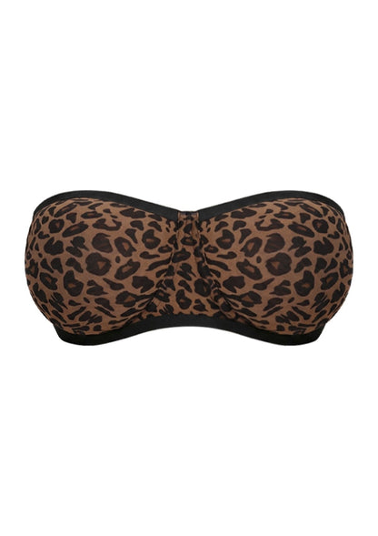 Bella Sheer Mesh Unlined Underwire Strapless Balconette Bra